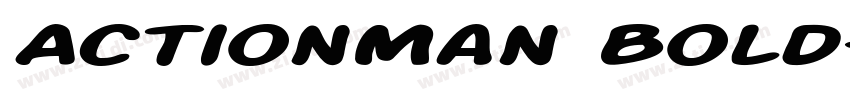 ActionMan Bold字体转换 ActionMan Bold字体转换